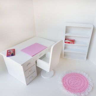 Desk with Chair and Bookcase