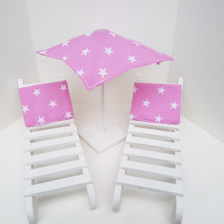 2 Deck Chairs with Umbrella