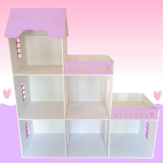 6 Room Dollhouse - Purple
