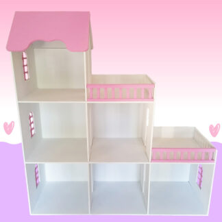 6 Room Dollhouse - Pink