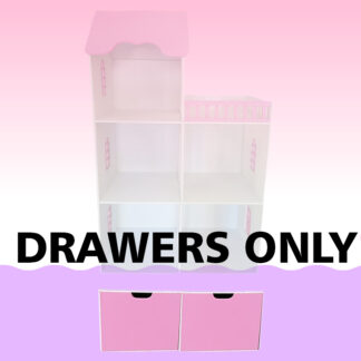 Drawers (2) for Dollhouse - Pink