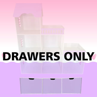 Drawers (3) for Dollhouse - Purple