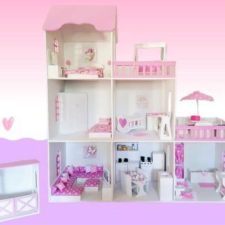 6 Room Dollhouse Combo
